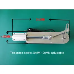Attuatore Lineare Elettrico - Corsa Regolabile 20-120mm, Potenza 2-25KG, Velocità Fino A 210 RPM