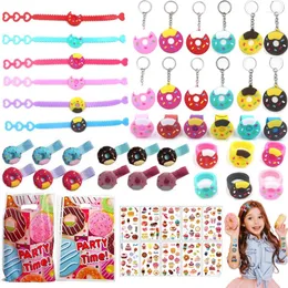 Parti Favor Donut Favors Düğün Hediyeleri Anahtarlık Çıkarmaları Kızlar Tatlı Donut Doğum Günü Malzemeleri Pinata Goodie Bag Dolgular