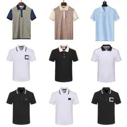 2023 Sommermode Poloshirt T-Shirt Männer Casual T-Shirt bestickte Medusa Baumwolle Poloshirt High Street Kragen Poloshirts neuer Stil trendiges Kurzarmshirt