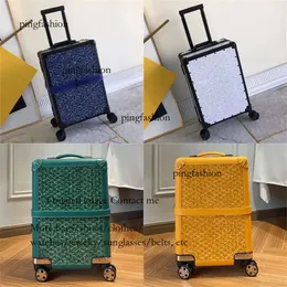 Bourget Case Trolley Case Suitcase in pelle in pelle a 360 gradi ruote rotative donne uomini per uomini percorsi da 20 pollici a ruota universale borside borse