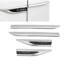 W przypadku VW Troc 1720 boczne fender drzwi Wing Emblem Odznaka naklejka TROC TROC 2017 2018 2019 2020 T ROC CAR DECORATION6224323