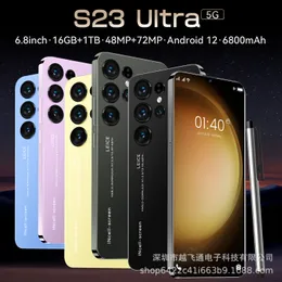 Внешняя торговля эксклюзивна для S23 Ultra Cross-Cross Mobile Phone 16 1TB Большая память 6.8 Full HD Производители источников экрана могут отправлять от имени