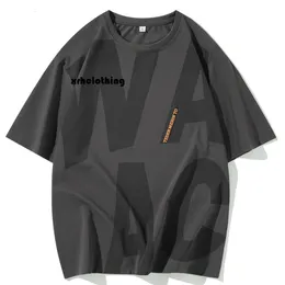 męska designerka koszulka binjie drukowana modna duża obrońca okrągła szyja w stylu ramion męskich krótkich rękawów T-shirt Summer Minimalist New Top