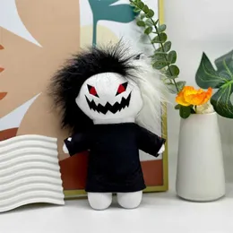 Gefüllte Plüschtiere Zxc Katze Plüschspielzeug Nälzes weich gefüllte Cartoon Anime Ängste, ein schwarz -weißer Riegel Zähne Katze Plüschpuppe Kid Halloween Geschenke T240531 zu sein