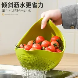 Rice Washing Filter Strainer Basket Colander Sieve Fruit Vegetable Bowl Drainer Cleaning Tools Home Kitchen Kit Kitchen Tools