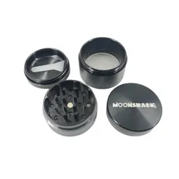 Moonshade Manual Grass Tobacco Grinder Aluminium Aluminium Spice Crusher 4 Layers 40mm Herb Mlinders for the ts acking