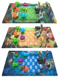 Bitkiler vs zombies oyun planı haritası su geçirmez film plastik paspas baskılı dekoratif operasyonel düzen duruşu çocuk oyuncak lj2009287815454