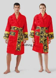 Мужские одежды дизайнерские моды роскошные классические хлопковые бани для мужчин и женщин бренд бренд -одежда кимоно тепло
