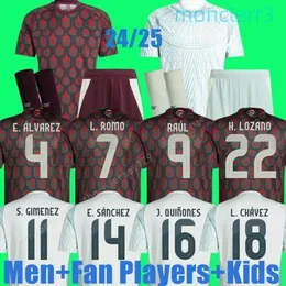 2024 Designer Jerseys Mexico Soccer Jersey Home Away Raulchicharito Lozano Dos Santos Club Football Shirt Kids Kit H.lozano Men Sets Uniforms Fans Player Version