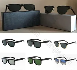 Mulheres masculinas Retro Vintage Sunglasses Men Fashion Round Polarized Lens Square Pilot Sport Cycling Sunglasses com caixa de couro7953601