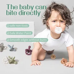 Moon Star Baby Rattle 5-Pack: Silicone Plush Pacifier Toys