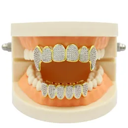 Grillz, dentystyczne grille Ekskluzywne dostosowanie moissanit zęby grillz lodowany przeskok pełny cyrkon dekoracyjne szelki
