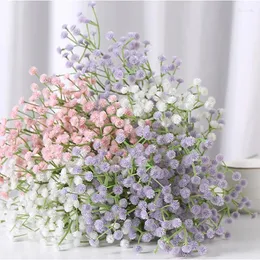 Dekoratif Çiçekler 1 PCS Gypsophila Yapay Plastik 90Heads 52cm DIY Çiçek Buket Düzenlemesi Ev Bahçe Düğün Dekoru