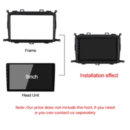 9 인치 2 DIN 안드로이드 자동차 라디오 파막 프레임 패널 트리밍 키아 카렌스 2013 2014 2015 2016 2017 2018