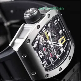 Richamills Watches RM Tourbillon Wristwatch 브랜드 새로운 사용되지 않은 Richamills Mens 시리즈 RM030 자동 기계적 남성 티타늄 재료 50 427mm GA의 완전한 세트