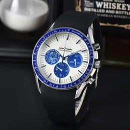 Designer Watch Six Needles Mens Quartz Watch Fashion Business Gentlemen Watch Populära klassiska armbandsur Kronografklockor