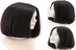 Bob Kosher Wigs Black Color High Quality Wigs 12a Finest Mongolian Virgin Human Hair Silky Straight 4x4 Silk Base Jewish Wig Fast 8857737