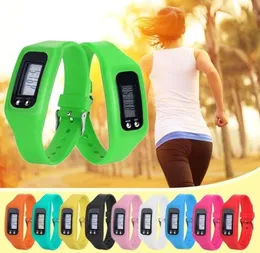 Digital LED PEDOMETER SMART MULTI WATCH SILICONE RUN STEP TACK AVSLUTNING Kalori Counter Watch Electronic Armband Colorful Pedo8069682