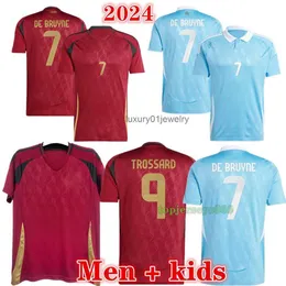 Soccer Jerseys New 2024 2025 DE BRUYNE LUKAKU jersey Home Away soccer jerseys Mens Kids 24 25 Maillot de Foot BelgiqueS football jersey shirt uniform