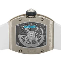 Richamills Watches Mills Mechanical Chronograph Watch Mills RM023 Automatyzacja 40 mm Wei Gold Herren Armanduhr RM023 AJ WG ASQP