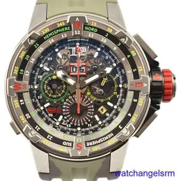 Swiss RM Wrist Watch RM60-01 Regatta Flyback Chronograph in Titanium RM6001 Sports Automatic Mechanical Tourbillon Movement Timepiece