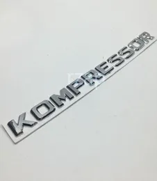 Chrome Silver Kompressor Logo Logo Trunk Emblem Sticker for Mercedes W203 W204 W212 W221 AMG7237168
