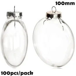 DIY -Farbbruchsichere Weihnachtsball 100mm Plastikscheibenverzierung 100 Pack 211021 264i