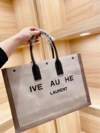 Briefcases Linen Tote Bag | Large Capacity Canvas Handbag for Women | Reusable EcoFriendly Shopping Bag | Stylish Net Red Travel Bag | Perfe