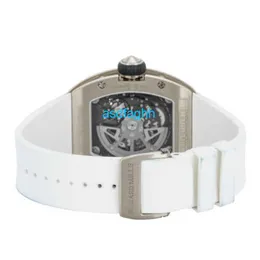 Richamills Watches Mills Mechanical Chronograph Watch Mills RM023 Automatico 40mm Oro Bianco da Uomo Cinturino Orologio AJ WG ASU1