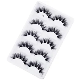 5Pairs Lashes magnéticos cílios de vison 3d cílios falsos delineadores de cílios magnéticos com tweezer maquiagem