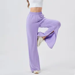 LL Yoga Spell-Hem Sweat Alants Женские свободные спортивные брюки прохладные дышащие танцевальные брюки.