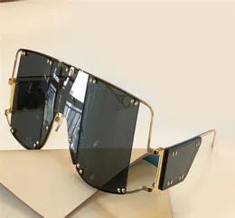 10040 Neue Mode Sonnenbrille mit UV -Schutz für Männer und Frauen Vintage Square Metal Integrated Rahmen Beliebtes Top -Qualität KOMME W2128434