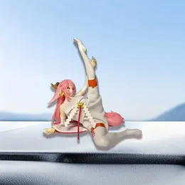Action Toy Figures Dancing Beauty Auto Parts Japanese Anime Character Models utsökta och hållbara biltillbehör T240531