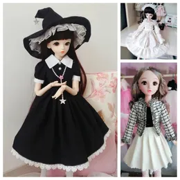 60 cm Puppenkleidung 1/3 BJD DULL Fashion Casual Wear Retro Lolita Prinzessin Kleider Puppenzubehör Spielzeug für Mädchen 240531