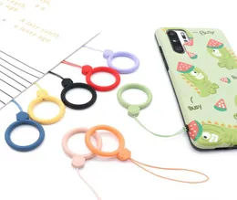 New Girl039s Silicone Pendant Mobile Phone Straps Keycord Lanyards Finger Rings Cartoon Mobile Phone Accessories2357899