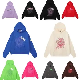 Hoodie Wysokiej jakości designerskie spodnie z kapturem Czarne różowe bluza Moda List 555555 Męs