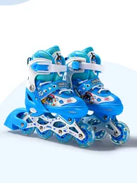 نجمة مجانية 1 زوج من الرياح الرياضية Soff Super Surface Comfort Skates Smaily Safety Flash Inline Shoes قابلة للتعديل 240528