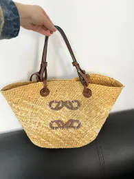 Bolsa de palha de bolsa de ombro bolsa de férias de moda de praia de praia espeto