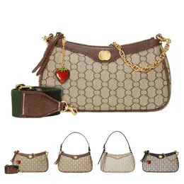 Designer ophidi Clutch Wallet Purse Ladies Luxury Underarm Bag Shoulder Bag High Quality Canvas Vintage Leather Handbag Zipper tote bag Crossbody Ladies Handbag