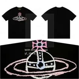 T-SHIRT DIGHTER VIVIANE WESTWOOD Magliette maschile da donna donna femminile viviane streetwear donna manica corta donna di cotone di lusso tees da donna tshirt multicolore tee 3db