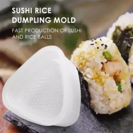 5-1PCS Trójkątne plastikowe sushi ryżowe producent kulki formy onigiri formy gadżety kuchenne rzeczy przezroczyste akcesoria bento
