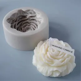 Çiçek Mum Kalıp Silikon Kek Kalıp 3d Gül Fondan Kalıp Jöle Şeker Çikolata Dekorasyon Pişirme Aracı Kalıpları XK048 240530
