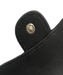 Black Caviar Design mini plånböcker män kvinnor korthållare guldsilver hårdvara äkta läder kreditkortsinnehavare med ruta 991629446