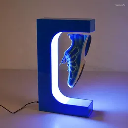 Kök förvaring 360 magnetisk flytande display roterande enheter levitating sneaker skor rack stand drop detaljhandelsprov prov