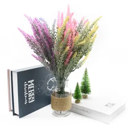 1 wiązka notatnika plastikowa lawendowa wazon do wystroju domu ozdobne kwiaty sztuczne rośliny