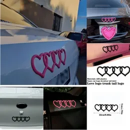 Audi A3 A4 A6 LQ5 Rear Trunk Emblem Badge 4 Rings Tailgate
