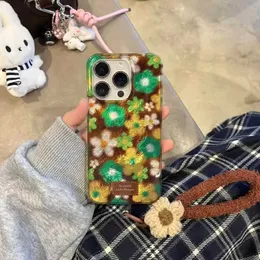 Oil Painted Floral Cartoon burga phone cases for iPhone 16