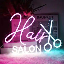 Insegna Al Neon Personalizzata Per Barbiere, Forma 3D, Alimentazione USB 5V, Base Acrilica Trasparente