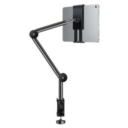 Supporto Per Monitor In Legno Con Ripiano Organizer - 2 Livelli - Alza Monitor Per Scrivania, PC, Laptop - Nero - Ripiano Portaoggetti E Tastiera