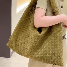 Borsa Tote Intrecciata In Pelle Vegana - Donna, Estiva, Spiaggia, Viaggio, Grande, Con Chiusura Magnetica